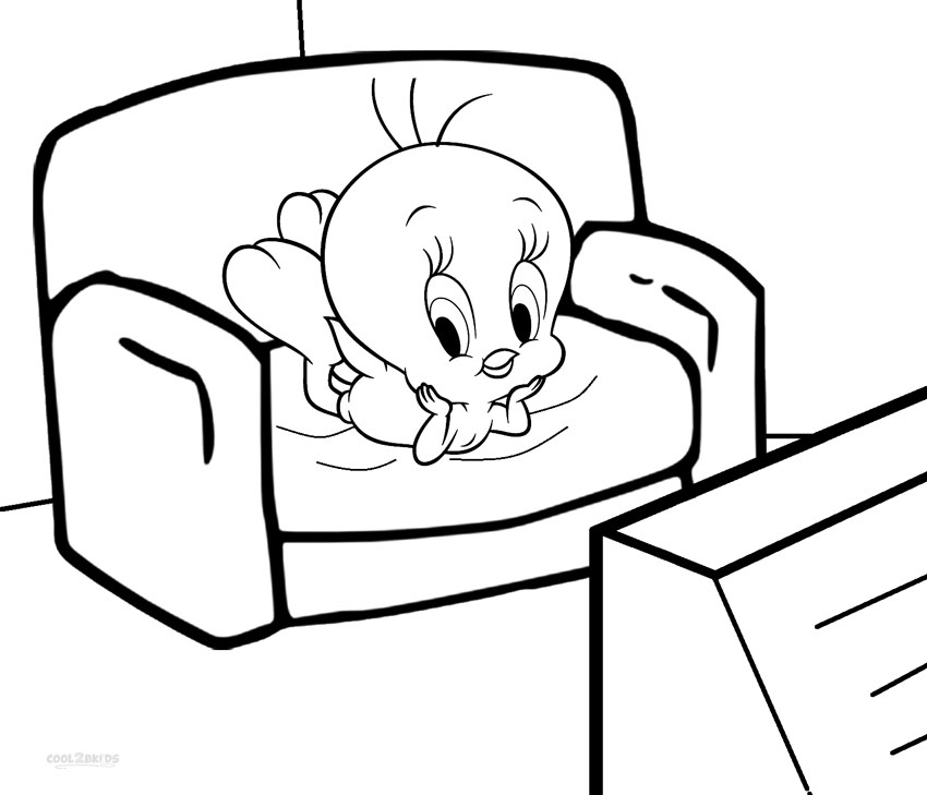 850x729 Printable Tweety Coloring Pages For Kids Cool2bkids Tweety Bird