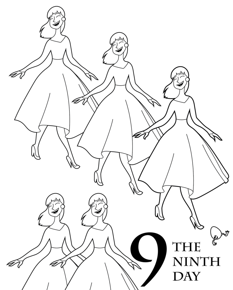 808x1007 The 12 Days Of Christmas Coloring Book Parents