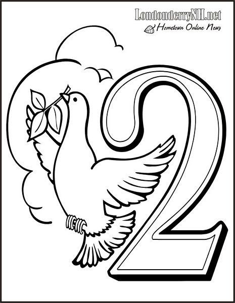465x600 Twelve Days For 12 Days Of Christmas Coloring Pages