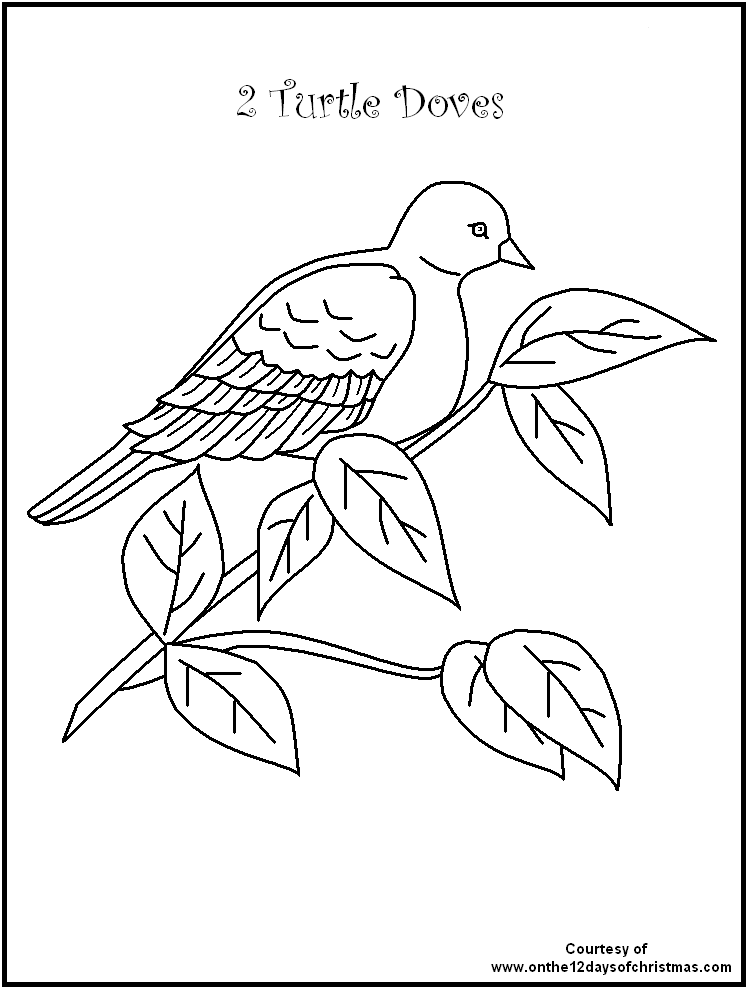 748x989 The 12 Days Of Christmas Colouring Pages 12 Days