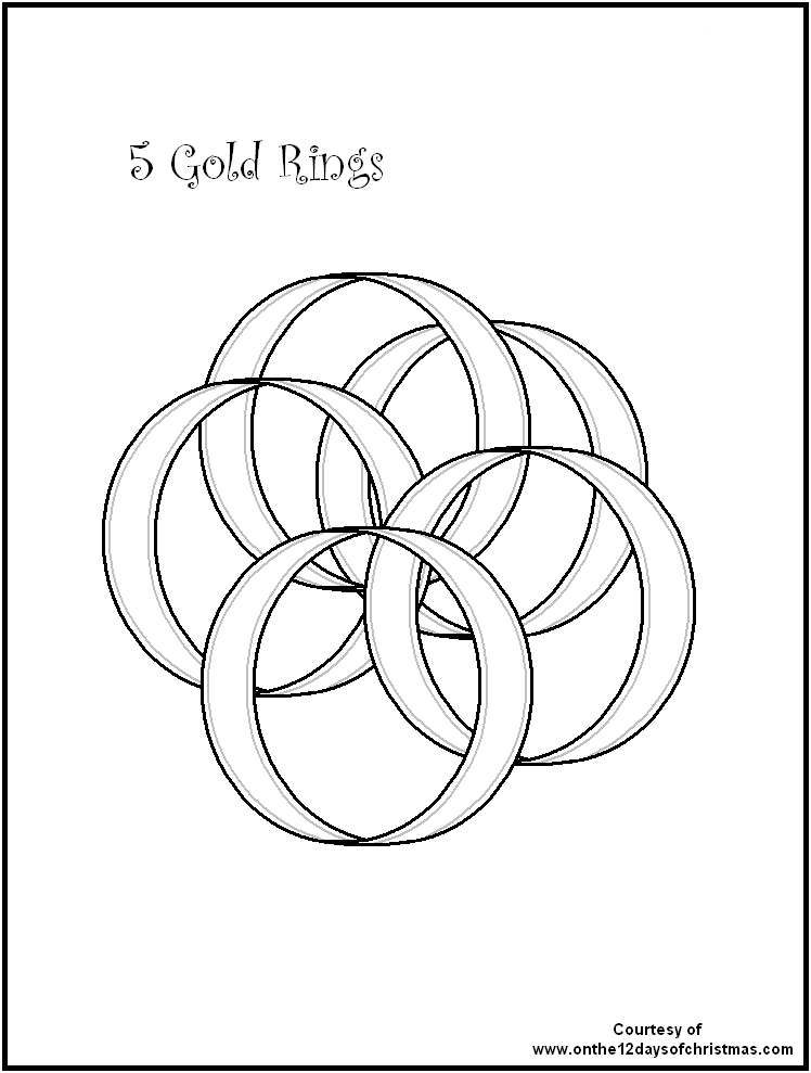 748x989 12 Days Of Christmas Coloring Pages