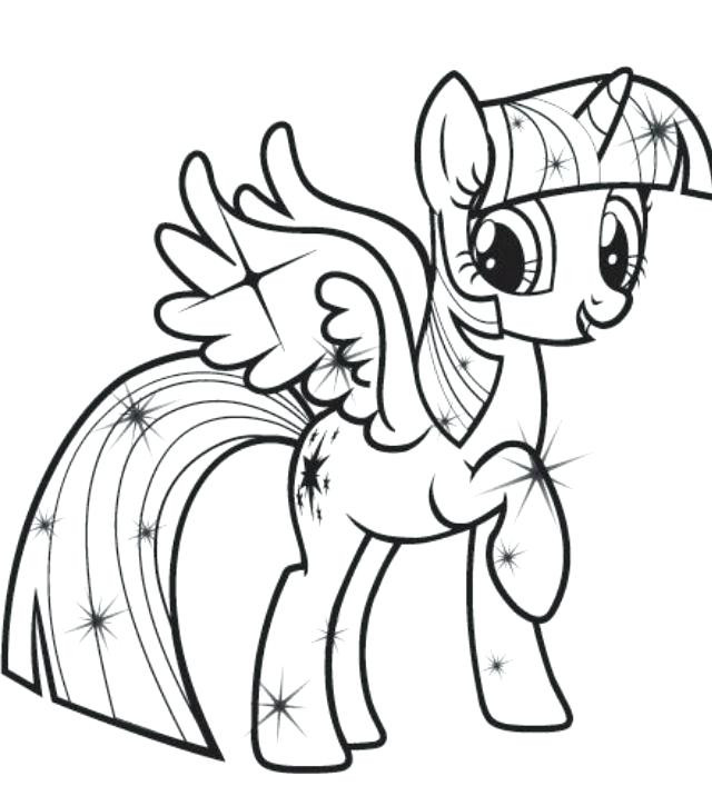 640x725 20 Unique My Little Pony Coloring Pages Princess Twilight Sparkle