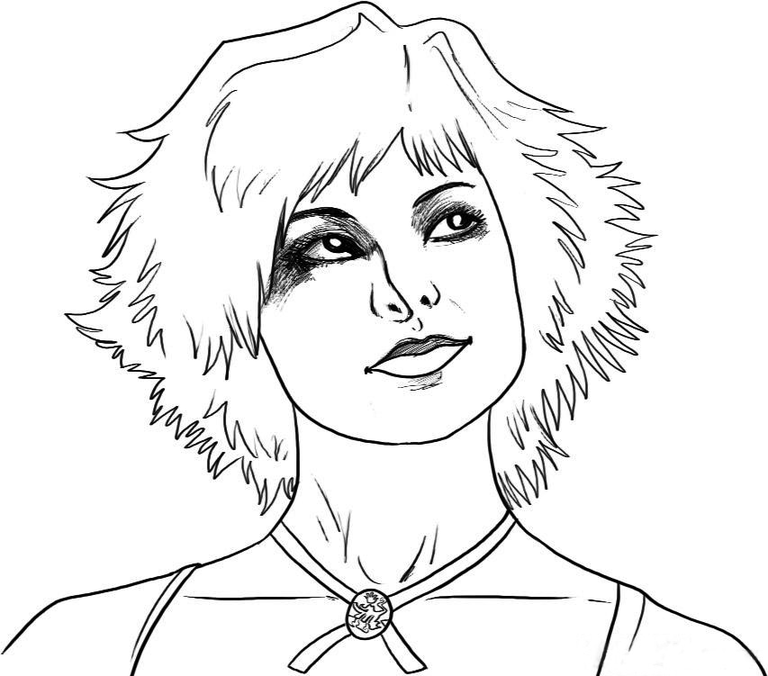 853x751 Twilight Alice Coloring Page