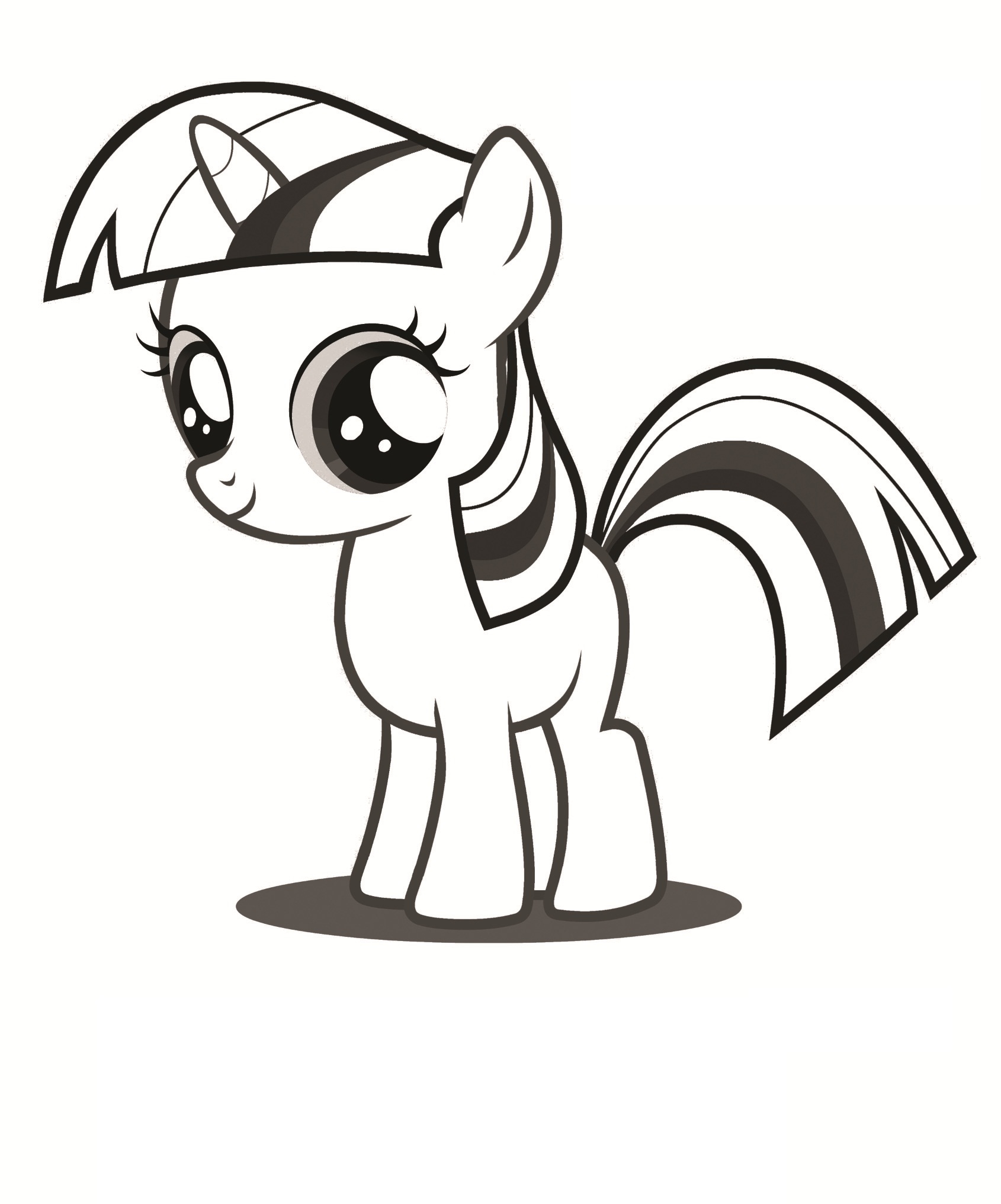Twilight Pony Coloring Pages