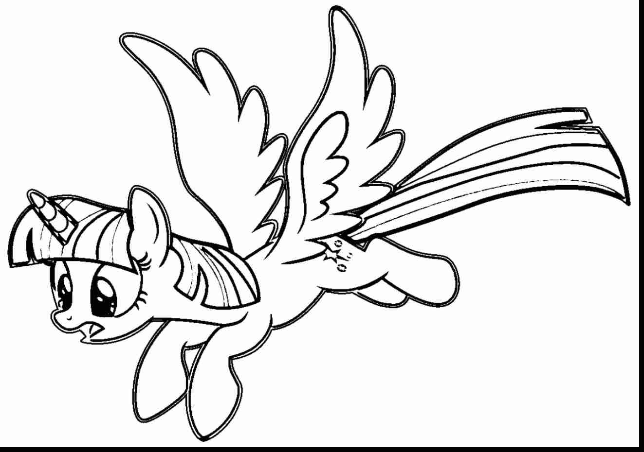 1323x930 Awesome My Little Pony Coloring Pages Twilight Sparkle With Wings