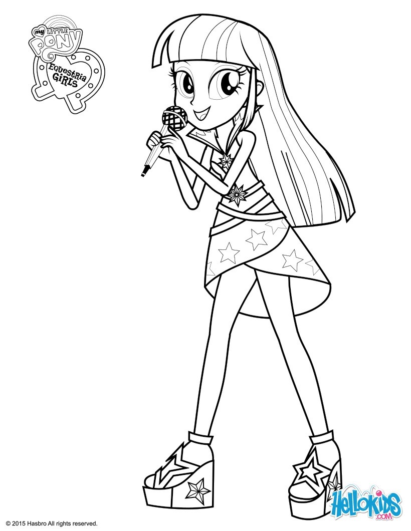 820x1060 Equestria Girls Twilight Sparkle Coloring Pages Download