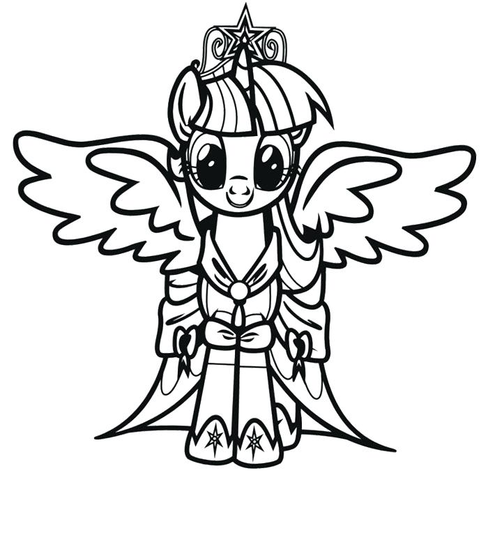 700x784 Twilight Pony Coloring Pages My Little Pony Twilight Coloring