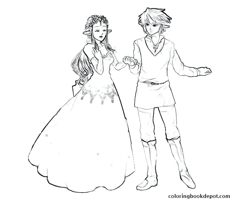 Twilight Princess Coloring Pages
