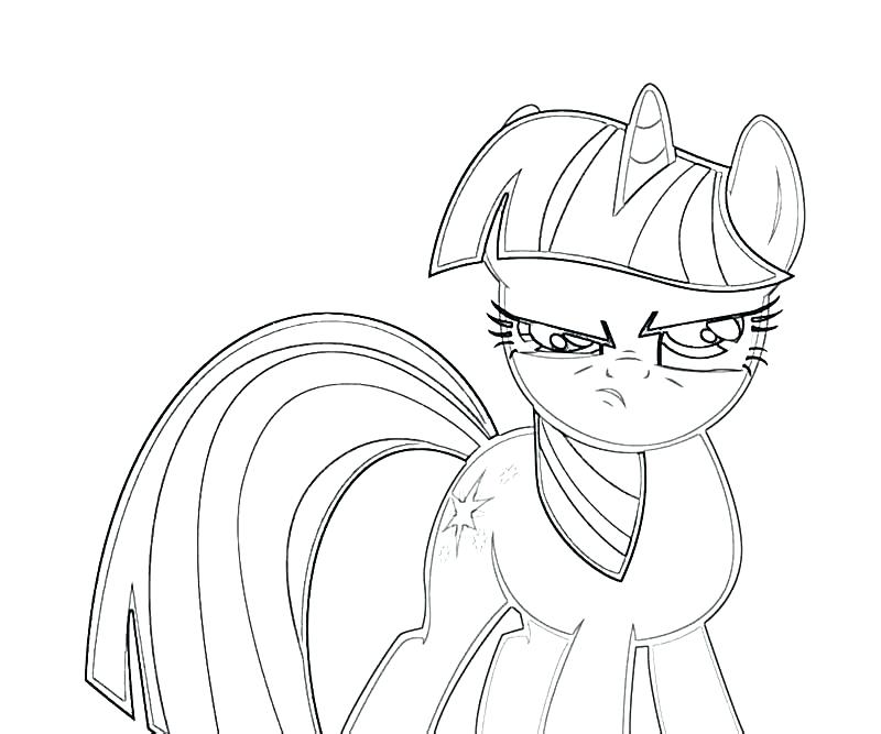 Twilight Sparkle Alicorn Coloring Pages