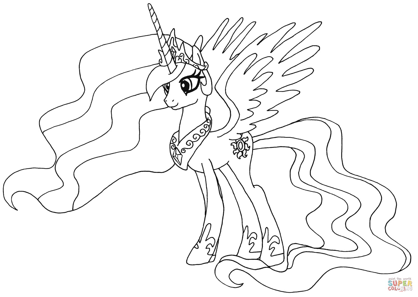 1649x1173 Alicorn Coloring Pages My Little Pony Princess Twilight Sparkle 02