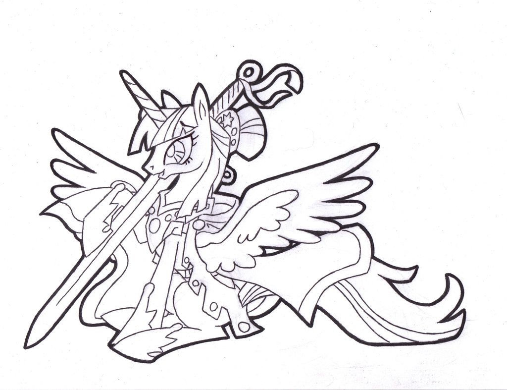 1024x787 Princess Twilight Sparkle Coloring