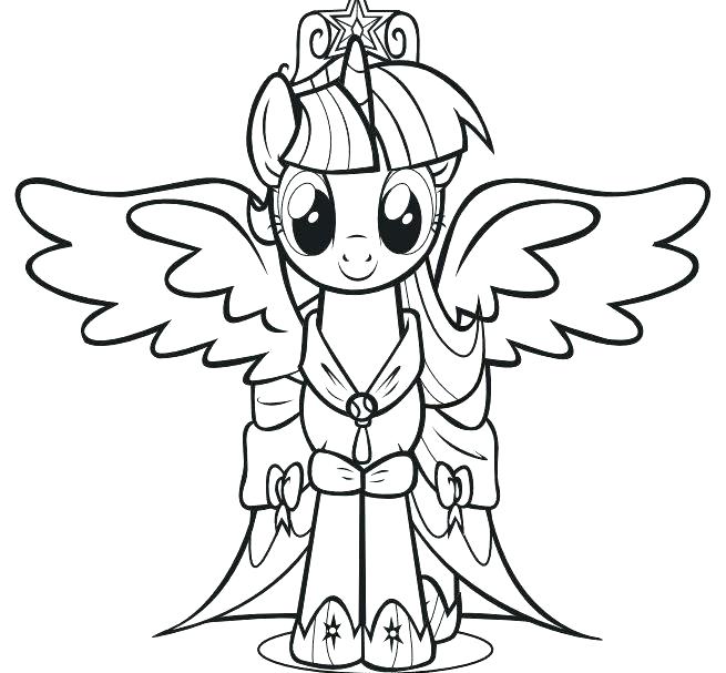 655x607 Twilight Coloring Pages My Little Pony Twilight Sparkle Colouring