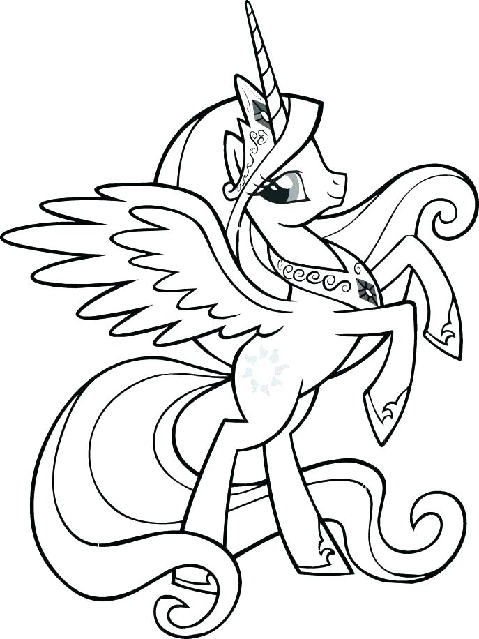 687x916 My Little Pony Coloring Pages Twilight Sparkle Pony Prints My