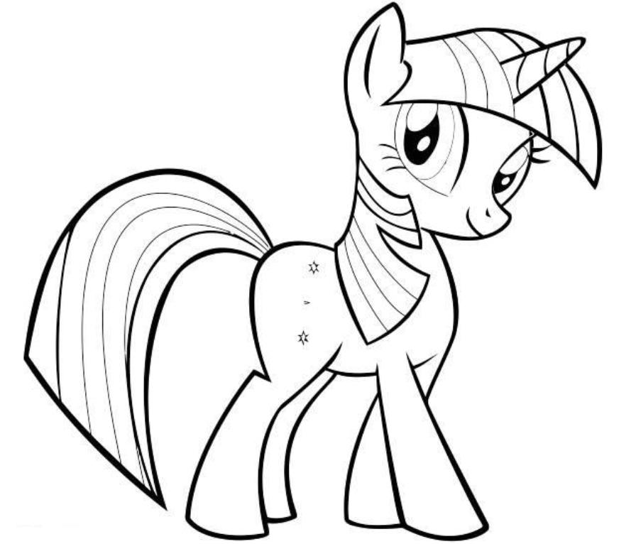 896x766 My Little Pony Twilight Sparkle Coloring Pages