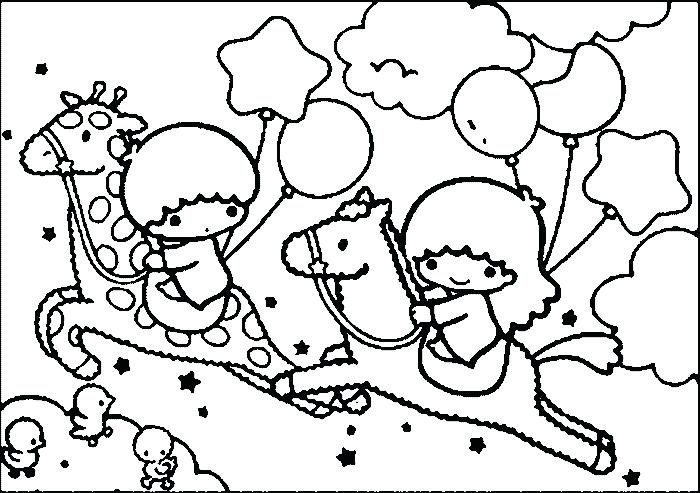 700x493 Little Twin Stars Coloring Pages Star 3 Twins And Coloring