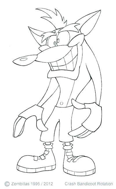 400x650 Mesmerizing Ratchet And Clank Coloring Pages Crash Coloring Pages