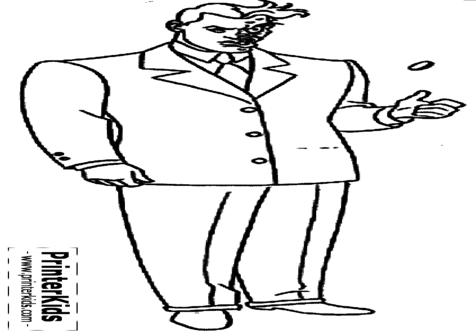 Two Face Coloring Page