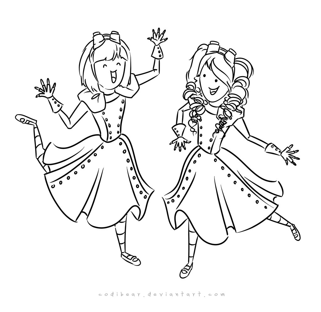 1024x995 Girls Coloring Page By Codibear