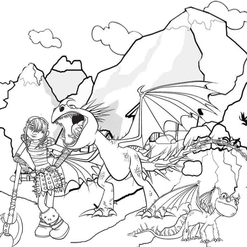 800x800 The Flying Two Headed Dragon And Wooden Log Viking Cabins Hiccup