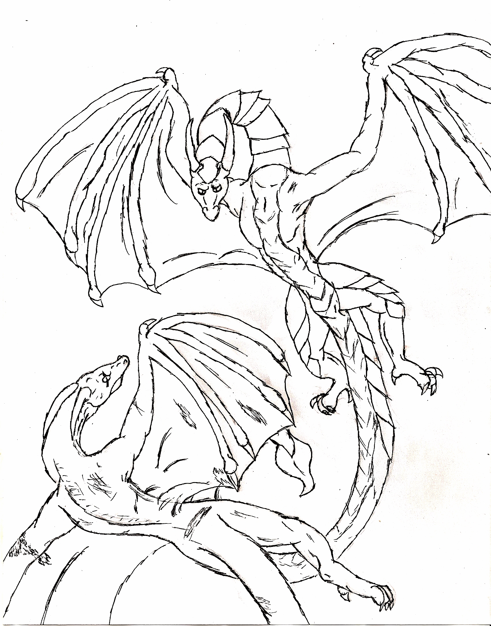 1700x2167 Chinese Dragon Coloring Page