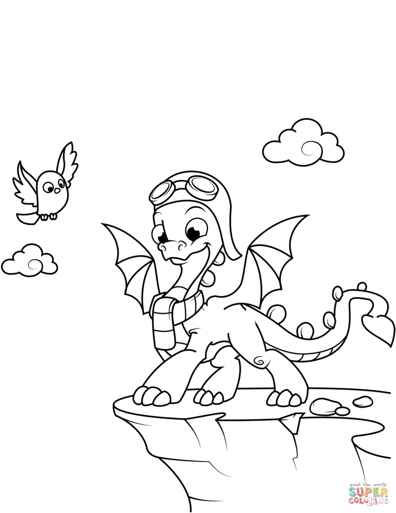 791x1024 Dragon Coloring Pages