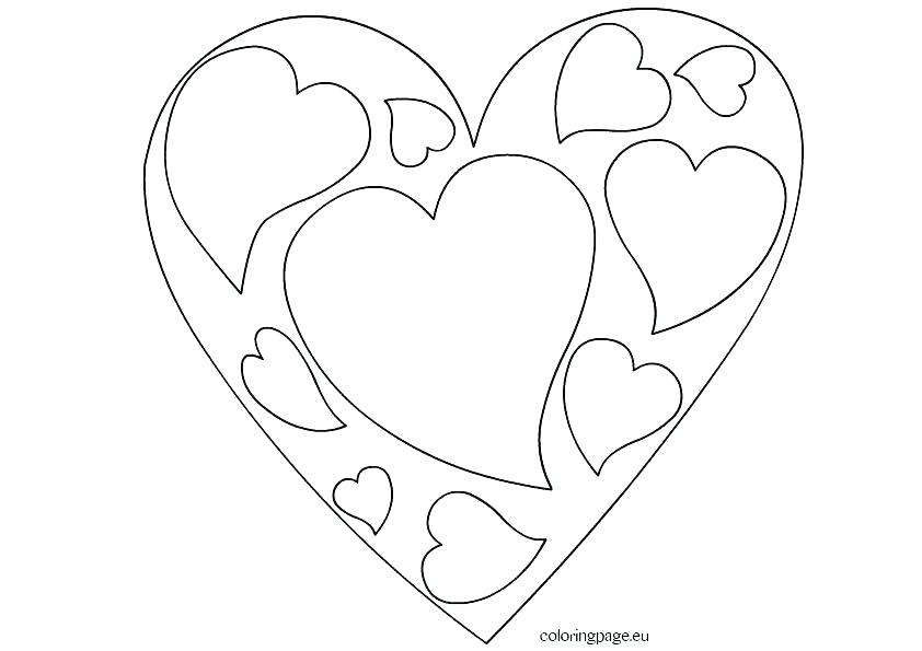 842x595 Free Heart Coloring Pages Coloring Page Heart Heart Shape Coloring