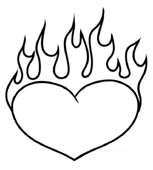 618x687 Best Two Heart Coloring Pages Free 1871 Printable