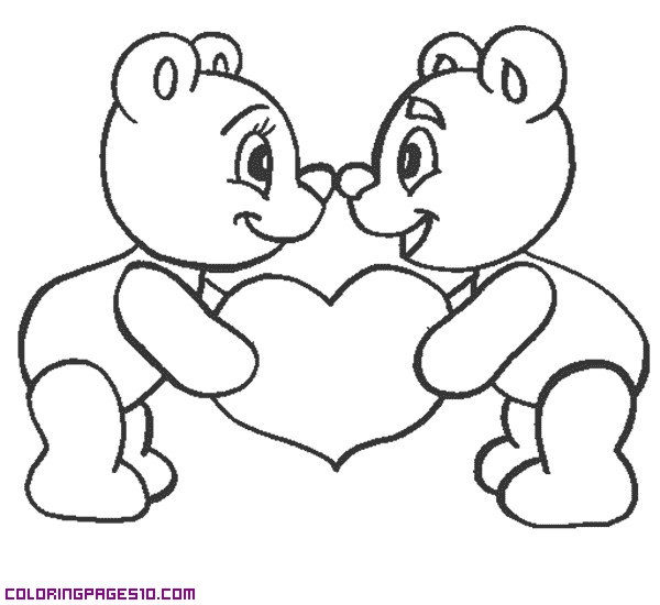 600x550 Two Bears And One Heart