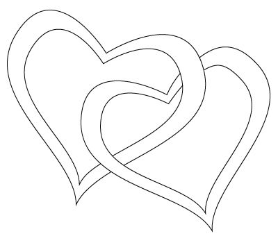 400x350 Drawing You Can Draw You Will Find, Down Below, Two Hearts