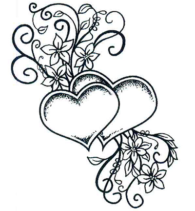 400x432 Cute Entwined Hearts Clipart Httpsklepik.na Strychu.plplp