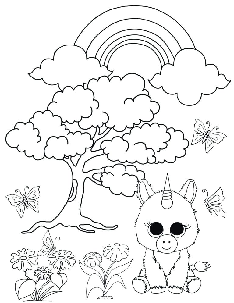 768x994 Ty Beanie Boos Coloring Pages Homey Design Beanie Boo Coloring