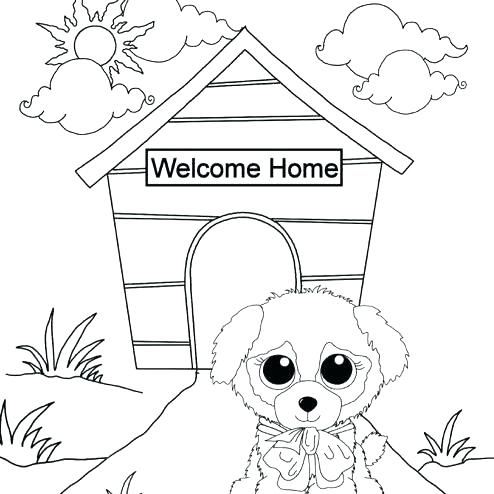 494x494 Beanie Boo Coloring Pages Beanie Boos Bubble Gum Boo Coloring