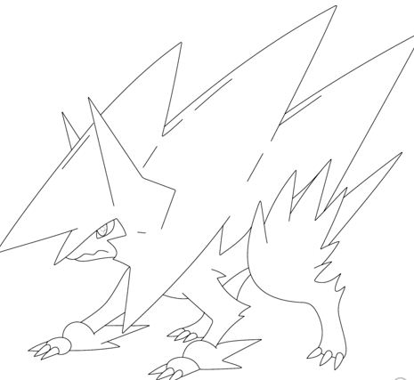 465x427 Flygon Pokemon Coloring Page
