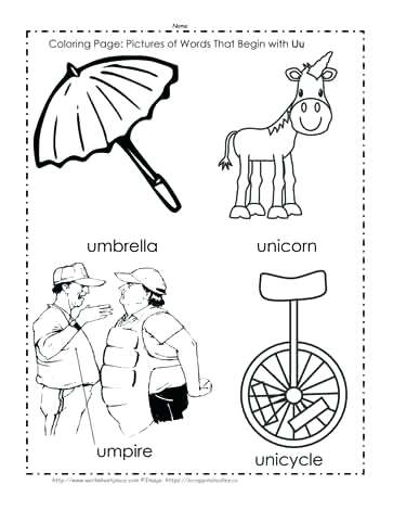 363x470 Letter U Coloring Pages The Letter U Coloring Pictures Alphabet