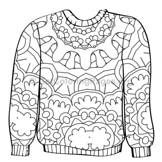520x520 Blank Sweater Template