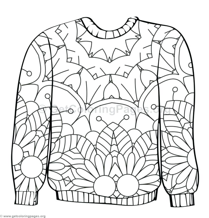 843x882 Ugly Sweater Coloring Page Coloring Pages For Adults Quotes