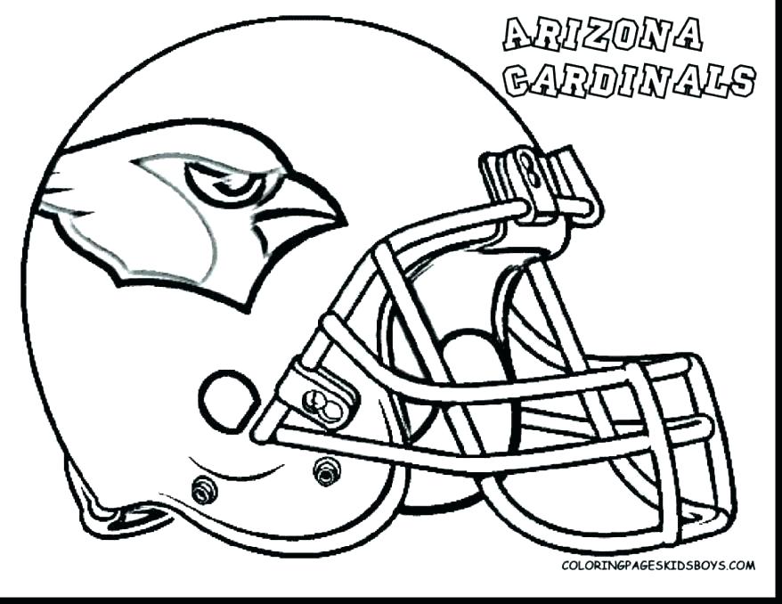 878x678 Football Colouring Pages Printable Uk Coloring Excellent Cardinals