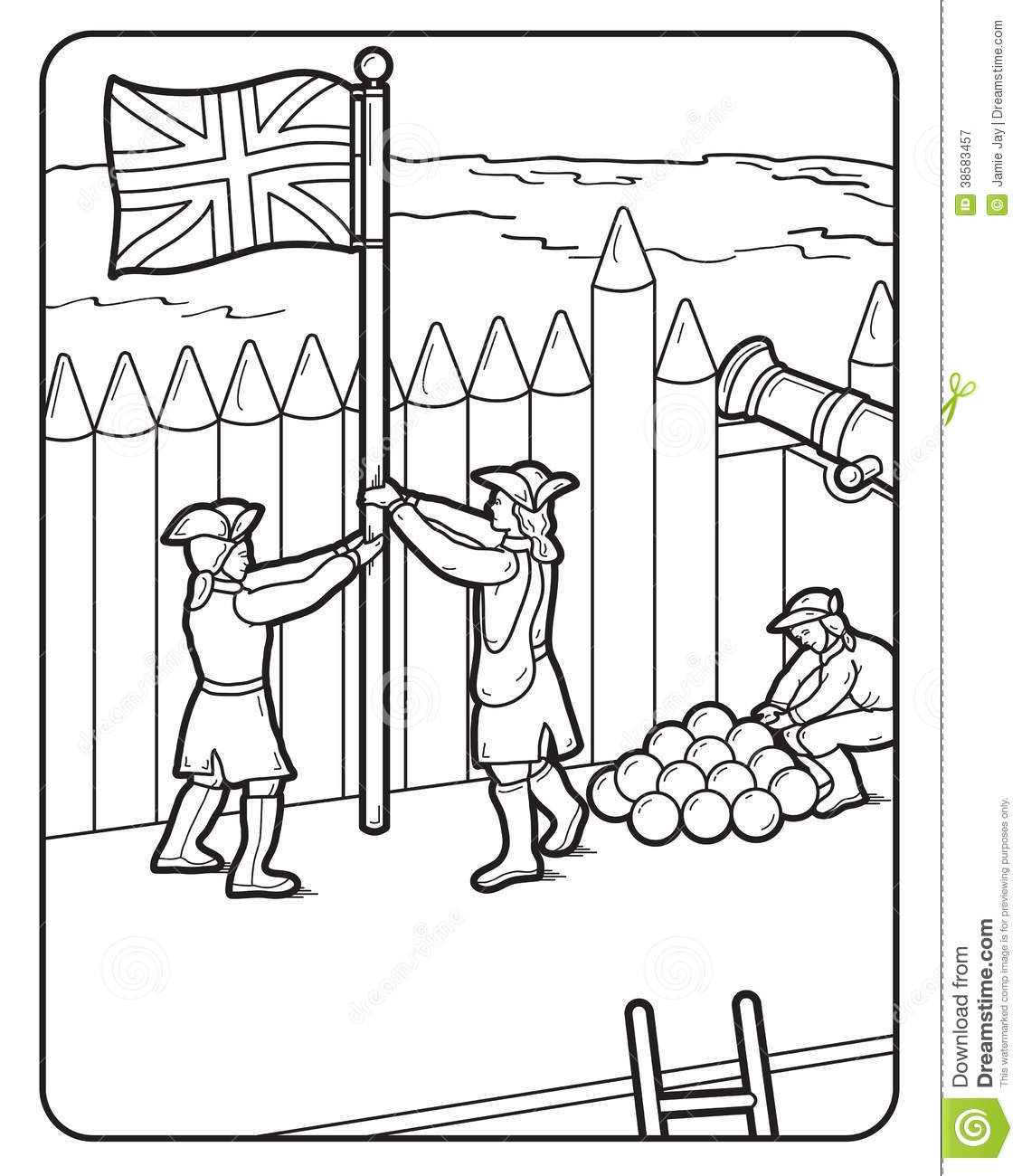 Uk Flag Coloring Page