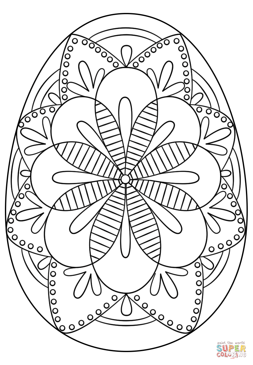 824x1186 Intricate Easter Egg Super Coloring