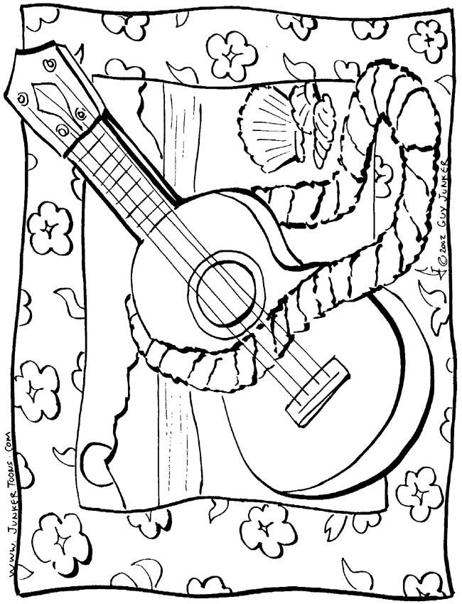 650x849 Coloring Pages Of Ukulele