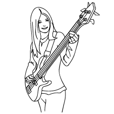 230x230 Top 25 Free Printable Guitar Coloring Pages Online
