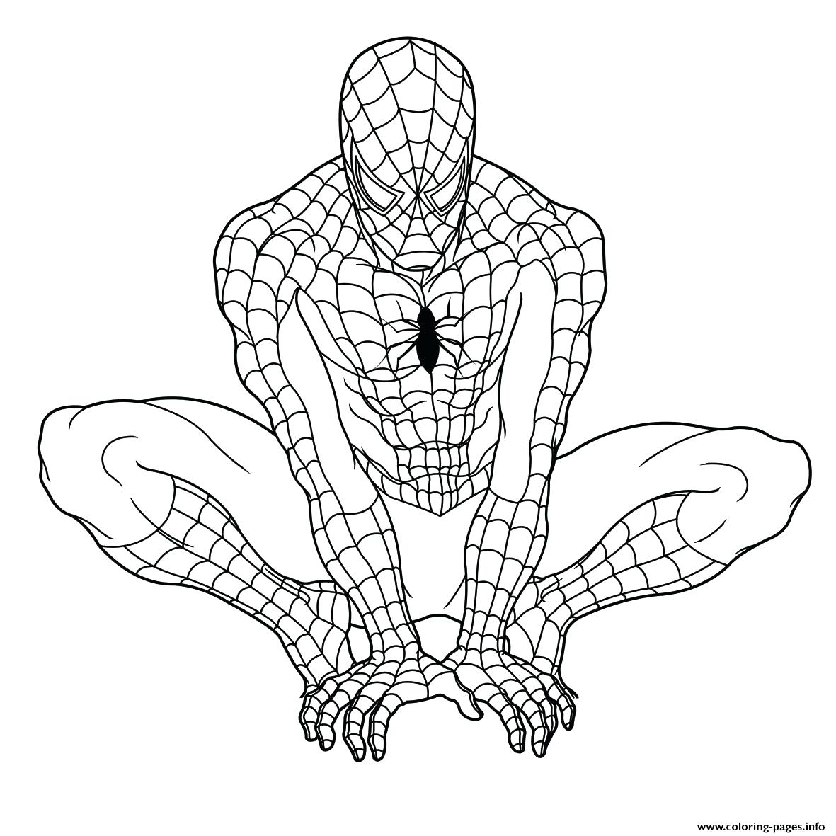 1181x1181 Coloring Pages ~ Spiderman Color Pages Coloring With To Print