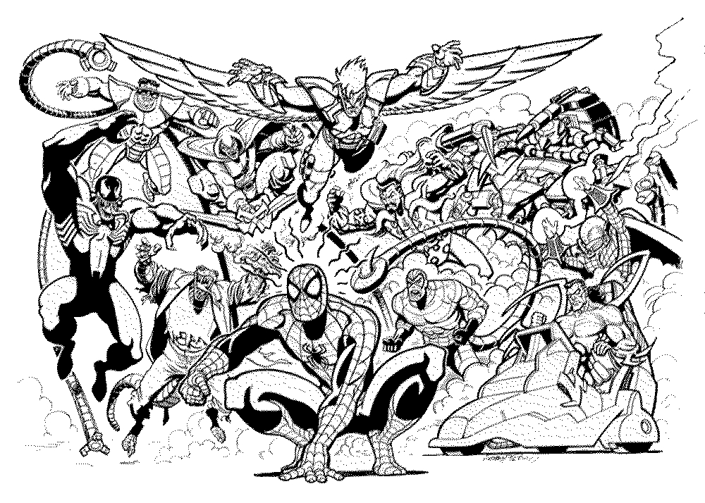 Ultimate Spiderman Coloring Pages