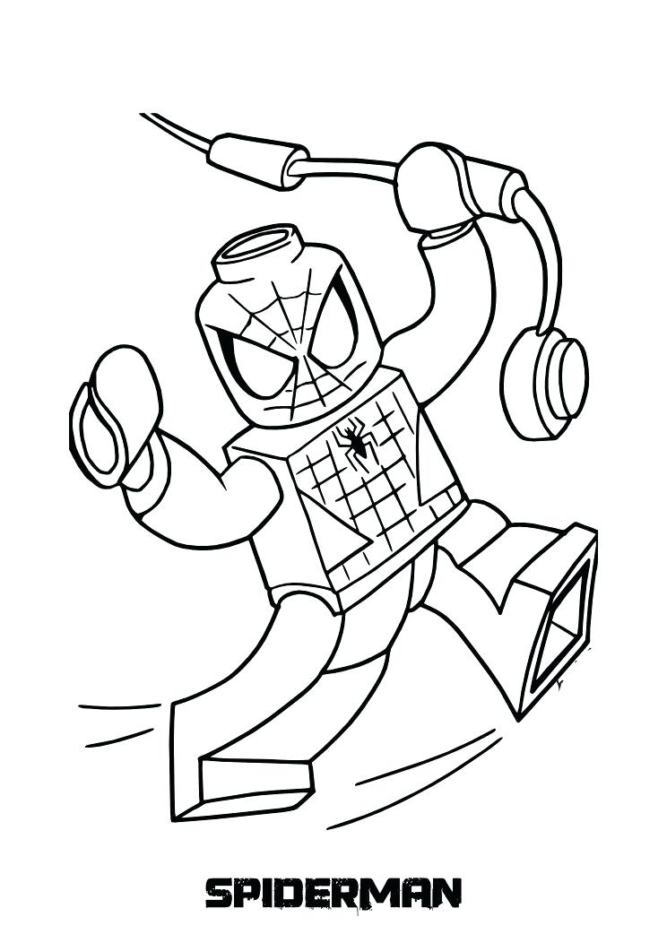 744x1052 Lego Spiderman Coloring Pages Coloring Pages For Kids Printable