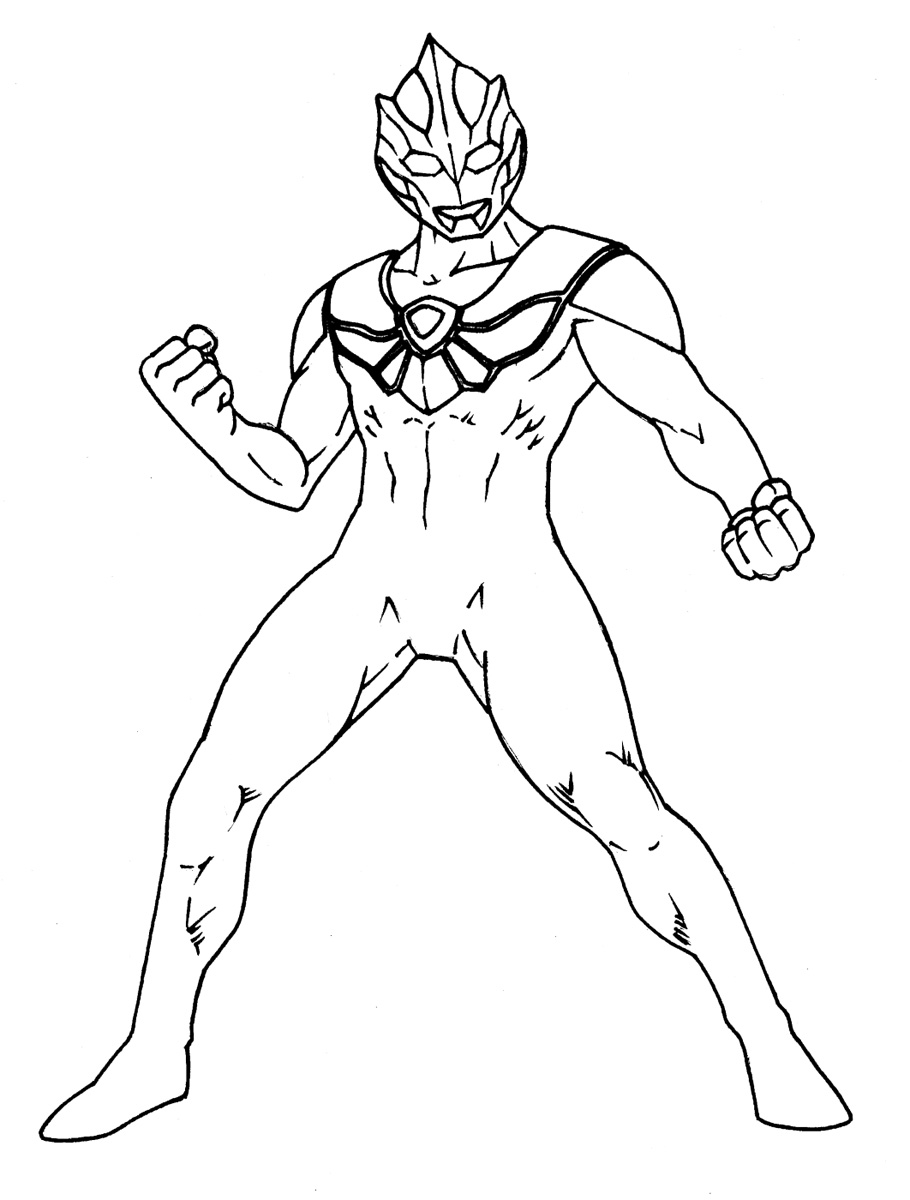 910x1200 Japanese Ultraman Coloring Pages