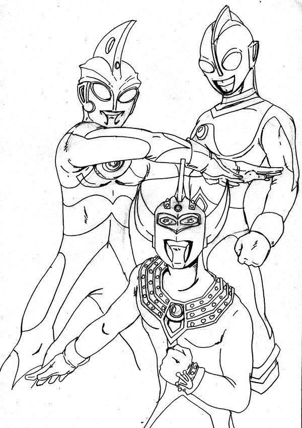 600x850 Awesome Ultraman Coloring Pages Printable Image For Trends