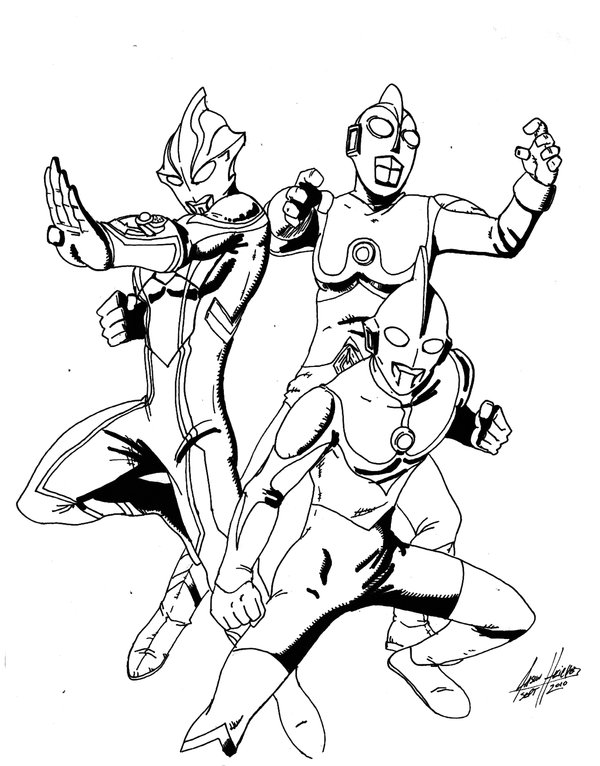 600x766 Ultraman Coloring Pages
