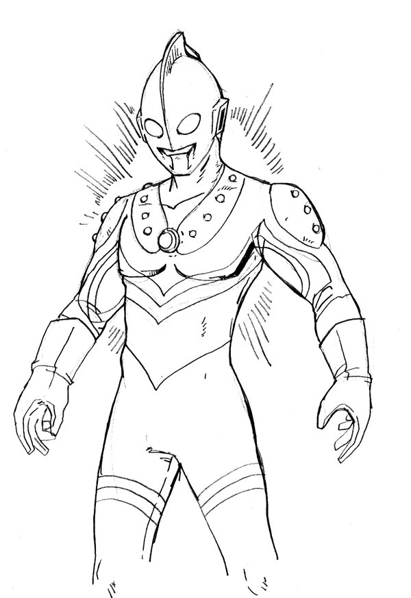 600x872 Coloring Pages. Ultraman Coloring Book