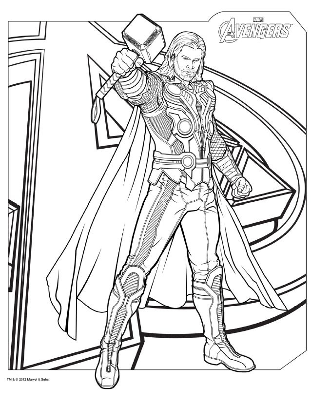 638x831 Free Printable Avengers Age Of Ultron Coloring Sheets Avengers