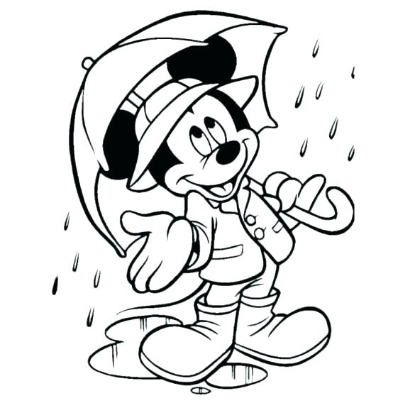 585x568 Rain Coloring Page Coloring Pages Umbrella Rain Coloring Umbrella